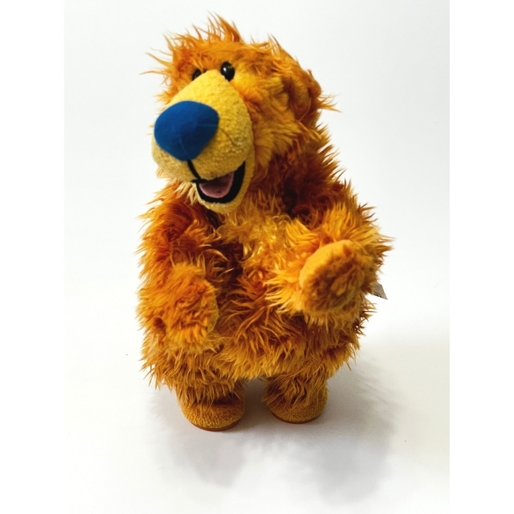 Vintage Bear in the Big Blue House Mattel Plush Toy Orange 11" Talks& Moves 99'